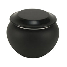 Load image into Gallery viewer, Small/Keepsake Black Pagoda Aluminum Funeral Cremation Urn, 70 Cubic Inches