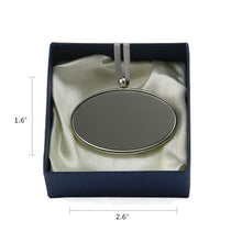Load image into Gallery viewer, Alloy Oval Pendant / Nameplate / Medallion For Cremation Urns - Silver Colored