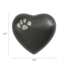 Load image into Gallery viewer, At Peace Memorials Classic Paws Slate Heart Keepsake