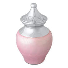 Load image into Gallery viewer, Small/Keepsake Celestial Pink Infant Funeral Cremation Urn for Ashes