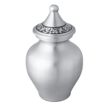 Load image into Gallery viewer, Small/Keepsake 20 Cubic Inches Celestial Pewter Infant Funeral Cremation Urn for Ashes