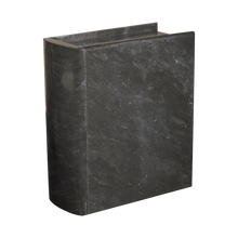 Load image into Gallery viewer, Adult/Large Ebony Book Marble Funeral Cremation Urn for Ashes 220 Cubic Inches