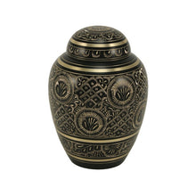 Load image into Gallery viewer, Solid Brass Radiance Infant/Child/Pet Funeral Cremation Urn 80 Cubic Inches