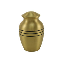 Load image into Gallery viewer, New, Solid Brass Classic Bronze Child/Pet Funeral Cremation Urn, 40 Cubic Inches