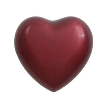 Load image into Gallery viewer, At Peace Memorials Trinity Crimson Heart Keepsake w/ Velvet Box