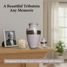 Load image into Gallery viewer, At Peace Memorials Tranquility Pink Keepsake Urn for Ashes