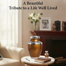 Load image into Gallery viewer, At Peace Memorials Cordoba Brown Urn for Ashes SET