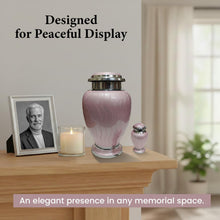 Load image into Gallery viewer, At Peace Memorials Hotep Pink Adult Urn for Ashes
