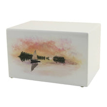 Load image into Gallery viewer, Large/Adult Somerset Sailboat Box Funeral Cremation Urn for Ashes 200 Cubic Inch