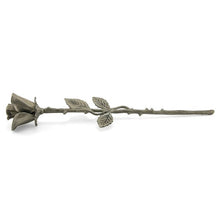 Load image into Gallery viewer, New, Solid Brass Pewter Threaded Rose Keepsake Funeral Cremation Urn For Ashes