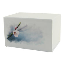 Load image into Gallery viewer, Large/Adult Cherry Blossoms Box Funeral Cremation Urn for Ashes 200 Cubic Inches