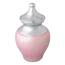 Load image into Gallery viewer, Small/Keepsake Celestial Pink Infant Funeral Cremation Urn for Ashes