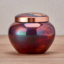 Load image into Gallery viewer, Small/Keepsake Copper Brass Quest Cremation Urn, 40 cubic inches