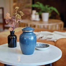 Load image into Gallery viewer, New,Solid Brass MAUS Granite Child/Pet Cremation Urn, 70 Cubic Inches