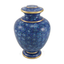 Load image into Gallery viewer, At Peace Memorials Essence Azure Large/Adult Cremation Urn 200 Cubic Inches