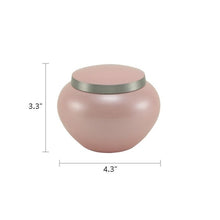 Load image into Gallery viewer, Small/Keepsake Quest Pink Petite Funeral Cremation Pet Urn, 25 cubic inches
