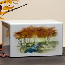 Load image into Gallery viewer, Large/Adult Tropical Getaway Box Funeral Cremation Urn for Ashes 200 Cubic Inch