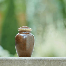 Load image into Gallery viewer, At Peace Memorials MAUS Earth, Small Cremation Urn 70 CI