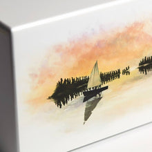 Load image into Gallery viewer, Large/Adult Somerset Sailboat Box Funeral Cremation Urn for Ashes 200 Cubic Inch