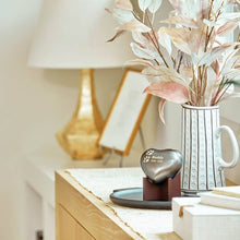 Load image into Gallery viewer, At Peace Memorials Arielle Heart Urn Slate Paw