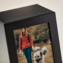 Load image into Gallery viewer, Wood Adult 200 Cubic Inch Funeral Cremation Urn for Ashes with photo