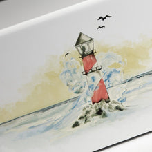 Load image into Gallery viewer, Large/Adult Somerset Lighthouse Box Cremation Urn for Ashes, 200 Cubic Inches