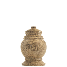 Load image into Gallery viewer, Small/Keepsake Princess Fossil Stone Marble Keepsake Funeral Cremation Urn