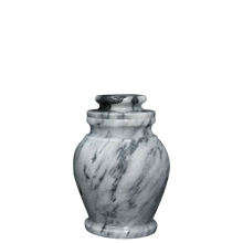 Load image into Gallery viewer, Small/Keepsake 15 Cubic Inches Serenity Cashmere Gray Marble Funeral Cremation Urn