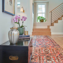 Load image into Gallery viewer, Small/Keepsake Pewter Brass Paw Print Cremation Urn, 40 cubic inches