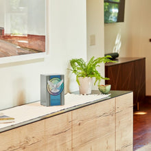 Load image into Gallery viewer, At Peace Memorials Life Canvas Dove Pewter Adult Cremation Urn 200 CI