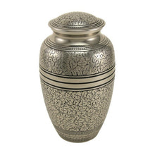 Load image into Gallery viewer, Large/Adult 210 Cubic Inches Silver Oak Funeral Cremation Urn for Ashes