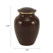Load image into Gallery viewer, At Peace Memorials MAUS Earth, Small Cremation Urn 70 CI