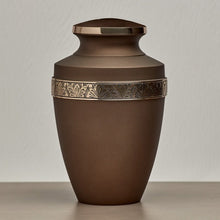 Load image into Gallery viewer, Adult 200 Cubic Inch Brass Bronze Funeral Cremation Urn for Ashes