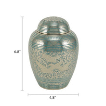 Load image into Gallery viewer, New,Solid Brass Guided Light Infant/Child/Pet Cremation Urn, 80 Cubic Inches