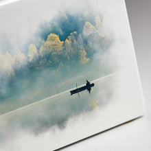 Load image into Gallery viewer, Large/Adult Calm Water Wood Box Funeral Cremation Urn for Ashes 200 Cubic Inches