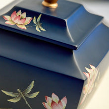 Load image into Gallery viewer, Waterlily Dragonfly Resin Adult 200 Cubic Inch Funeral Cremation Urn for Ashes