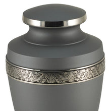 Load image into Gallery viewer, At Peace Memorials Grecian Rustic Pewter Large/Adult Cremation Urn