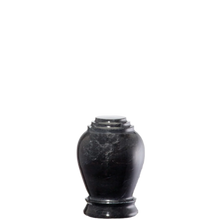Load image into Gallery viewer, 2 Cubic Inches Embrace Ebony Memento Marble Cremation Urn