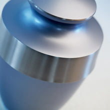Load image into Gallery viewer, At Peace Memorials Lineas Starlight Blue Large/Adult Cremation Urn