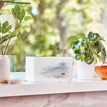 Load image into Gallery viewer, Large/Adult Calm Water Wood Box Funeral Cremation Urn for Ashes 200 Cubic Inches