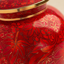 Load image into Gallery viewer, Cloisonne Adult 200 Cubic Inch Funeral Cremation Urn for Ashes