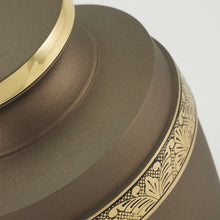 Load image into Gallery viewer, Adult 200 Cubic Inch Brass Bronze Funeral Cremation Urn for Ashes