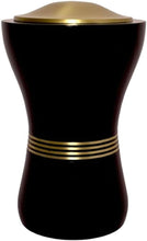 Load image into Gallery viewer, At Peace Memorials Canopic/Blessing Black Keepsake Urn for Ashes