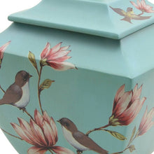 Load image into Gallery viewer, Magnolia Lovebirds Resin Adult 200 Cubic Inch Funeral Cremation Urn for Ashes