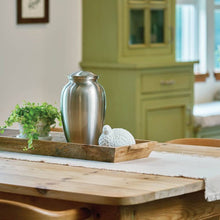 Load image into Gallery viewer, Large/Adult 200 Cubic Inch Pewter Classic Gloss Stainless Steel Cremation Urn