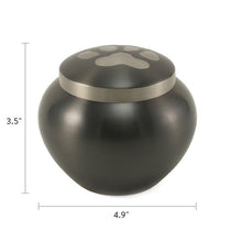 Load image into Gallery viewer, Small/Keepsake Slate/Pewter Brass Quest Cremation Urn, 40 cubic inches