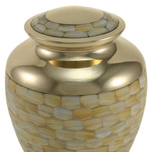 Load image into Gallery viewer, At Peace Memorials  Elite Mother of Pearl Large/Adult Funeral Cremation Urn for Ashes