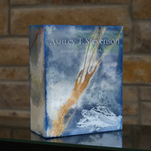 Load image into Gallery viewer, Large/Adult 220 Cubic Inches Eternity Sapphire Onyx Rectangular Cremation Urn
