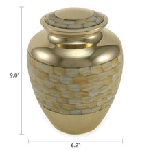 Load image into Gallery viewer, At Peace Memorials  Elite Mother of Pearl Large/Adult Funeral Cremation Urn for Ashes