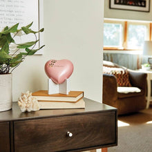 Load image into Gallery viewer, Arielle Pearl Pink Heart Paw Urn